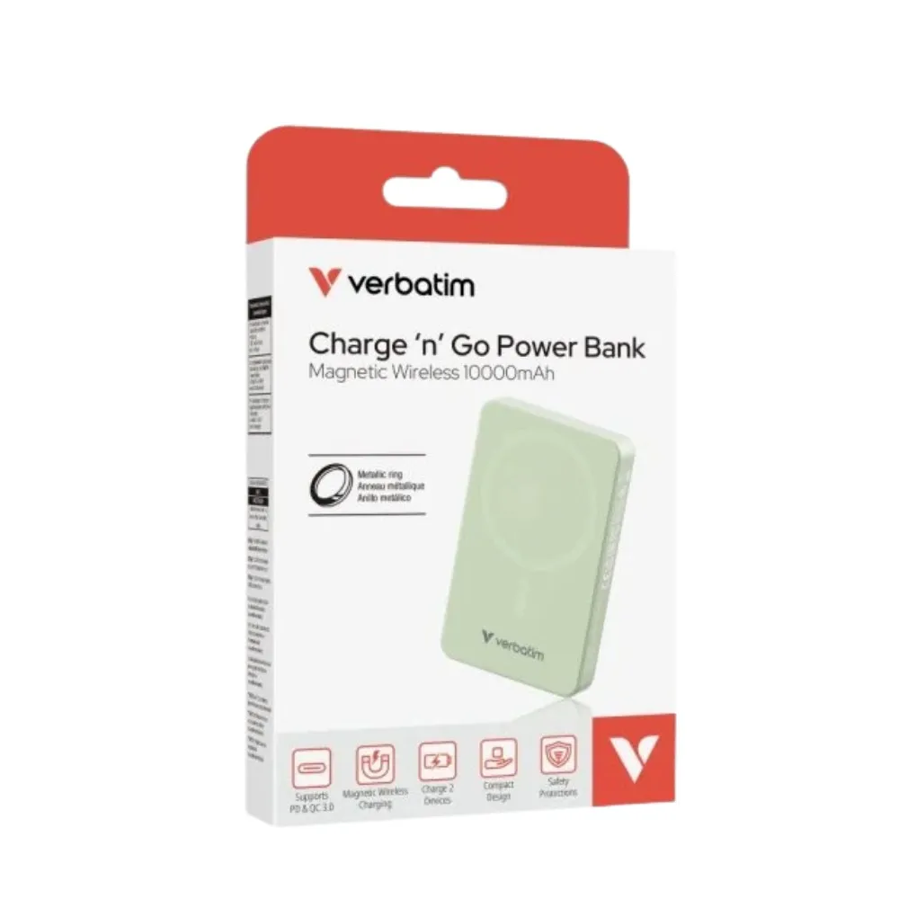 Verbatim Charge n’ Go Power Bank 5000 mAh | Batteria Portatile Compatta