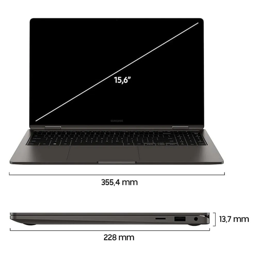 Samsung Galaxy Book3 360 Touch con S Pen – i5, 8GB RAM, 256GB SSD