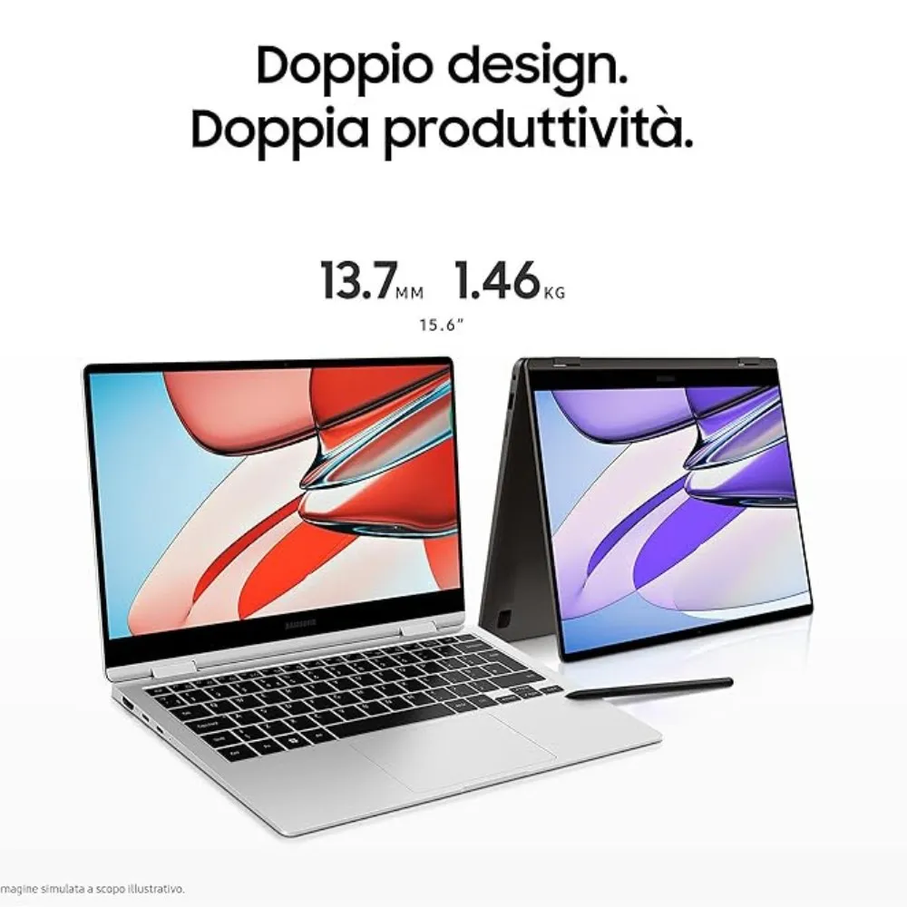 Samsung Galaxy Book3 360 Touch con S Pen – i5, 8GB RAM, 256GB SSD