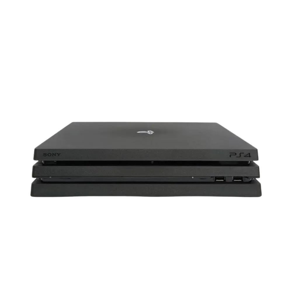 Vista frontale PlayStation 4 Pro design a tre strati