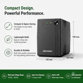 UPS Hikvision DS-UPS1000-R 1000VA AVR | TP Store