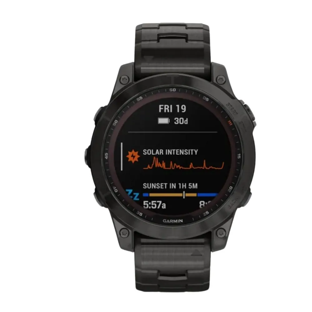 Garmin Fenix 7 Sapphire Solar – Smartwatch Multisport con Ricarica Solare e Vetro Zaffiro usato
